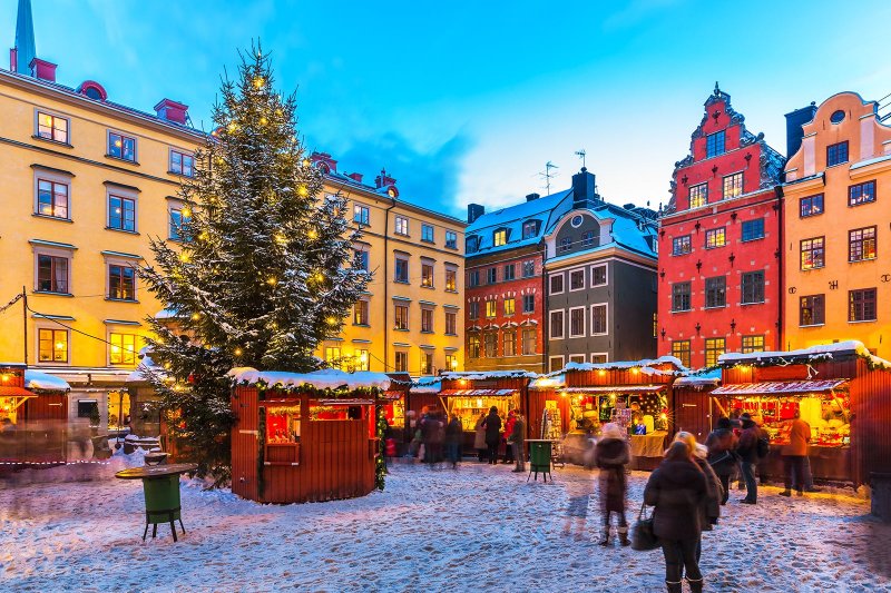 Adventný Štokholm, najstaršie vianočné trhy vo Švédsku