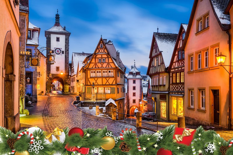 Magický vianočný Norimberg a  mesto Vianoc Rothenburg