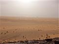 Pohľad z Ben Amera na sever na Sahrawi Arab democratic republic známu ako slobodná Západná Sahara.