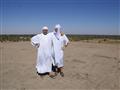 Martin Hlobeň a Ľuboš  Fellner v domorodom oblečení severného Sudánu. foto: Ľuboš Fellner - BUBO