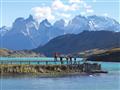 Belasé jazerá a mohutné hory, Chile.
foto: Ľuboš Fellner – BUBO