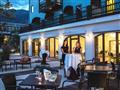V hotelovom bare predebatujeme zážitky z dnešného dňa. foto: Alphotel Innsbruck
