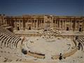 Antický amfiteáter v Palmýre v stave v akom ho zanechal Daesh.