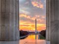 Washington, D.C. - Pencil, alebo Washingtonov monument pri pohľade z Lincolnovho pamätníka. foto: ar