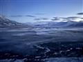 Zamrznutá krajina na okraji ľadového fjordu. foto: Adam Chylík – BUBO