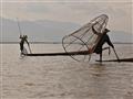 Tradičný rybolov na najväčšom barmskom jazere Inle
