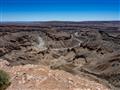 Fish river kaňon je druhý najväčší kaňonový systém po Grand kaňone v USA. Pozrite sa do hĺbky 550 me
