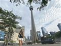 CN Tower má hornú vyhliadku vo výške 447m. foto: Ivana ŽIBRITOVÁ - BUBO