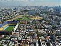 Štvrť La Boca zo vzduchu. Vľavo štadión Boca Juniors. Foto: Juraj Ondrejšík - BUBO