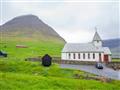 Kostolík v najsevernejšej osade Faerských ostrovov vo Vidareidi na ostrove Vidoy , foto: Ľuboš Felln