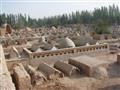 Islamský cintorín v blízkosti hrobky Abakh Khoja v Kašgare, ktoré je považované za najposvätnejšie m
