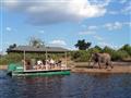Na rieke Chobe sa robí safari aj z loďky. Pohľad na prírodu je tak úplne iný