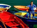 Farebné lodičky v Biskajskom zálive v Bilbau pritiahnú naše fotoaparáty. 
Foto: Archív BUBO