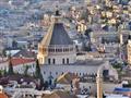 Bazilika zvestovania leží priamo v srdci Nazaretu a priamo na jej nádvorí pohľadáme aj slovenskú Pan