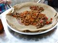 Indžera - placka z obilniny teff - je národným jedlom Eritrea a nielen Etiópie. Trošku sa podobá na 