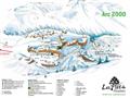 Mapa strediska Arc 2000 - Lyžovačky v Alpách  www.hitka.sk