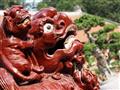 Socha červeného draka vo Vietname