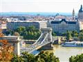 Reťazový most a centrum Budapešti