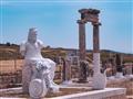 Mramorová socha boha podsvetia - Háda v antickom meste Hierapolis. Turecko