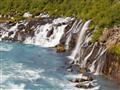 Vodopády Hraunfossar