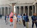 Skupina a delegátka CK SATUR v chráme v Edfu v Egypte.