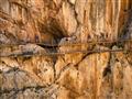 Chodník v skalnom masíve Caminito del Rey. Andalúzia.