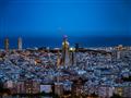 Večerná Barcelona.