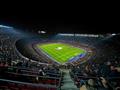 Štadión Camp Nou v Barcelone a hostia na sedadlách.