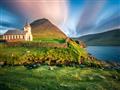 Faerské ostrovy - kostol na kopci