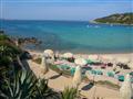 pláž v Club Hotel Baja Sardinia, Sardínia, Taliansko