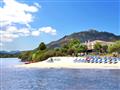 Hotelová plážička, Golfo di Cugnana, Costa Smeralda, Sardinie