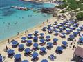 Hotel Dome Beach , pláž, Ayia Napa, Cyprus, pláž- letecký zájazd s 