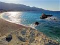 Hotel Kokkari Beach: fotografie vybavení exteriérů a interiérů ubytování.