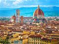 , Letecký poznávací zájazd, Taliansko, Florencia, panoráma mesta