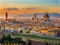 , Letecký poznávací zájazd, Taliansko, Florencia, panoráma mesta