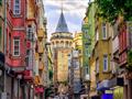 , Letecký poznávací zájazd, Turecko, Istanbul, panoráma mesta a veža Galata
