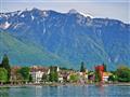 , autobusový poznávací zájazd, Švajčiarsko, Vevey, Ženevské jazero