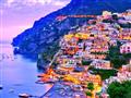 , autobusový poznávací zájazd, Kampánia s pobytom pri mori, nočné Amalfi
