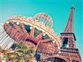 , Letecký poznávací zájazd, Francúzsko, Paríž a rozprávkový Disneyland, kolotoč pod Eiffelovou vežou