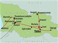 , Letecký poznávací zájazd, Gruzínska mozaika, mapa