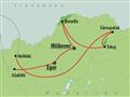 , autobusový poznávací zájazd, Maďarsko - pôvaby krajiny a Tokaj, mapa